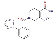 7-[2-(1H-pyrazol-1-yl)benzoyl]-5,6,7,8-tetrahydropyrido[3,4-d]pyrimidin-4(3H)-one