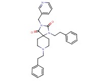 1,8-bis(2-phenylethyl)-3-(3-pyridinylmethyl)-1,3,8-triazaspiro[4.5]decane-2,4-dione