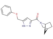 (1S*,4S*)-2-{[5-(phenoxymethyl)-1H-pyrazol-3-yl]carbonyl}-2-azabicyclo[2.2.1]heptane