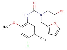 N'-(4-chloro-2-methoxy-5-methylphenyl)-N-(2-furylmethyl)-N-(2-hydroxyethyl)urea
