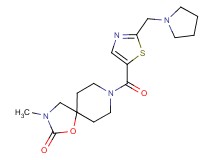 3-methyl-8-{[2-(pyrrolidin-1-ylmethyl)-1,3-thiazol-5-yl]carbonyl}-1-oxa-3,8-diazaspiro[4.5]decan-2-one