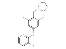 2-[3,5-difluoro-4-(pyrrolidin-1-ylmethyl)phenoxy]-3-fluoropyridine