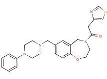 7-[(4-phenyl-1-piperazinyl)methyl]-4-(1,3-thiazol-4-ylacetyl)-2,3,4,5-tetrahydro-1,4-benzoxazepine