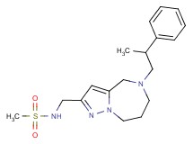N-{[5-(2-phenylpropyl)-5,6,7,8-tetrahydro-4H-pyrazolo[1,5-a][1,4]diazepin-2-yl]methyl}methanesulfonamide