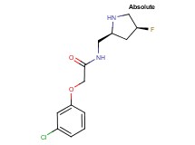 2-(3-chlorophenoxy)-N-{[(2S,4S)-4-fluoro-2-pyrrolidinyl]methyl}acetamide hydrochloride