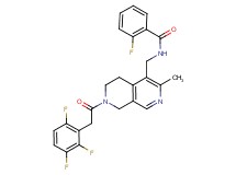 2-fluoro-N-({3-methyl-7-[(2,3,6-trifluorophenyl)acetyl]-5,6,7,8-tetrahydro-2,7-naphthyridin-4-yl}methyl)benzamide