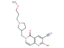 2-hydroxy-6-{[1-(3-methoxypropyl)-3-pyrrolidinyl]methyl}-5-oxo-5,6-dihydro-1,6-naphthyridine-3-carbonitrile