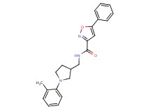 N-{[1-(2-methylphenyl)-3-pyrrolidinyl]methyl}-5-phenyl-3-isoxazolecarboxamide