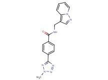 4-(2-methyl-2H-tetrazol-5-yl)-N-(pyrazolo[1,5-a]pyridin-3-ylmethyl)benzamide