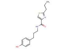 N-[3-(4-hydroxyphenyl)propyl]-2-propyl-1,3-thiazole-4-carboxamide