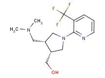 {(3R*,4R*)-4-[(dimethylamino)methyl]-1-[3-(trifluoromethyl)pyridin-2-yl]pyrrolidin-3-yl}methanol