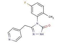4-(5-fluoro-2-methylphenyl)-5-(pyridin-4-ylmethyl)-2,4-dihydro-3H-1,2,4-triazol-3-one