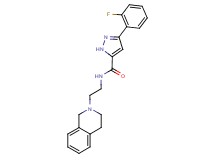 N-[2-(3,4-dihydro-2(1H)-isoquinolinyl)ethyl]-3-(2-fluorophenyl)-1H-pyrazole-5-carboxamide