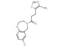 7-chloro-4-[3-(4-methyl-1,3-thiazol-5-yl)propanoyl]-2,3,4,5-tetrahydro-1,4-benzoxazepine
