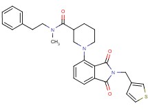 1-[1,3-dioxo-2-(3-thienylmethyl)-2,3-dihydro-1H-isoindol-4-yl]-N-methyl-N-(2-phenylethyl)-3-piperidinecarboxamide