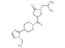 4-{[4-(1-ethyl-1H-imidazol-2-yl)piperidin-1-yl]carbonyl}-1-isobutylpyrrolidin-2-one