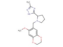 5-{1-[(7-methoxy-2,3-dihydro-1,4-benzodioxin-6-yl)methyl]pyrrolidin-2-yl}-3-methyl-1H-1,2,4-triazole