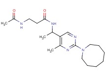 N~3~-acetyl-N~1~-{1-[2-(1-azocanyl)-4-methyl-5-pyrimidinyl]ethyl}-beta-alaninamide