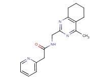 N-[(4-methyl-5,6,7,8-tetrahydroquinazolin-2-yl)methyl]-2-pyridin-2-ylacetamide