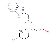 2-[4-(1H-benzimidazol-2-ylmethyl)-1-(3-methylbutyl)-2-piperazinyl]ethanol