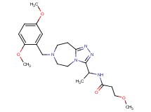 N-{1-[7-(2,5-dimethoxybenzyl)-6,7,8,9-tetrahydro-5H-[1,2,4]triazolo[4,3-d][1,4]diazepin-3-yl]ethyl}-3-methoxypropanamide