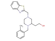 2-[4-(1,3-benzothiazol-2-ylmethyl)-1-(2-methylbenzyl)-2-piperazinyl]ethanol