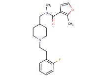 N-({1-[2-(2-fluorophenyl)ethyl]-4-piperidinyl}methyl)-N,2-dimethyl-3-furamide