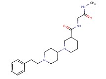 N-[2-(methylamino)-2-oxoethyl]-1'-(2-phenylethyl)-1,4'-bipiperidine-3-carboxamide