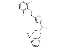 N-benzyl-N-(cyclopropylmethyl)-5-[(2,6-difluorophenoxy)methyl]-3-isoxazolecarboxamide