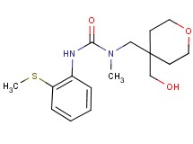 N-{[4-(hydroxymethyl)tetrahydro-2H-pyran-4-yl]methyl}-N-methyl-N'-[2-(methylthio)phenyl]urea