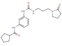 N-{3-[({[3-(2-oxopyrrolidin-1-yl)propyl]amino}carbonyl)amino]phenyl}cyclopentanecarboxamide