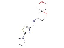 1,9-dioxaspiro[5.5]undec-4-yl[(2-pyrrolidin-1-yl-1,3-thiazol-4-yl)methyl]amine