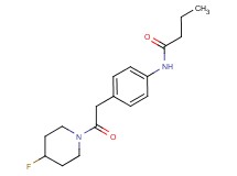 N-{4-[2-(4-fluoropiperidin-1-yl)-2-oxoethyl]phenyl}butanamide