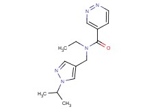 N-ethyl-N-[(1-isopropyl-1H-pyrazol-4-yl)methyl]-4-pyridazinecarboxamide