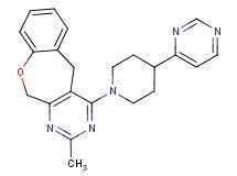 2-methyl-4-(4-pyrimidin-4-ylpiperidin-1-yl)-5,11-dihydro[1]benzoxepino[3,4-d]pyrimidine