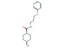 cis-4-hydroxy-N-[3-(pyridin-3-yloxy)propyl]cyclohexanecarboxamide
