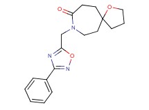 8-[(3-phenyl-1,2,4-oxadiazol-5-yl)methyl]-1-oxa-8-azaspiro[4.6]undecan-9-one