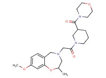 8-methoxy-2-methyl-4-{2-[3-(4-morpholinylcarbonyl)-1-piperidinyl]-2-oxoethyl}-2,3,4,5-tetrahydro-1,4-benzoxazepine