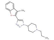4-[4-(3-methyl-1-benzofuran-2-yl)-1H-1,2,3-triazol-1-yl]-1-propylpiperidine