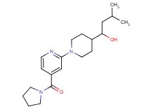 3-methyl-1-{1-[4-(1-pyrrolidinylcarbonyl)-2-pyridinyl]-4-piperidinyl}-1-butanol