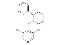 3,5-dichloro-4-{[2-(2-pyridinyl)-1-piperidinyl]methyl}pyridine
