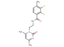 N-[2-(4,6-dimethyl-2-oxo-1(2H)-pyrimidinyl)ethyl]-2,3-difluoro-4-methylbenzamide trifluoroacetate