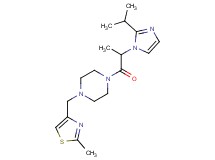 1-[2-(2-isopropyl-1H-imidazol-1-yl)propanoyl]-4-[(2-methyl-1,3-thiazol-4-yl)methyl]piperazine