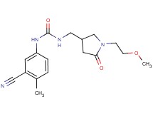 N-(3-cyano-4-methylphenyl)-N'-{[1-(2-methoxyethyl)-5-oxopyrrolidin-3-yl]methyl}urea