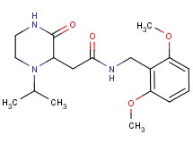 N-(2,6-dimethoxybenzyl)-2-(1-isopropyl-3-oxo-2-piperazinyl)acetamide