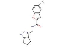 5-methyl-N-(1,4,5,6-tetrahydrocyclopenta[c]pyrazol-3-ylmethyl)-1-benzofuran-2-carboxamide