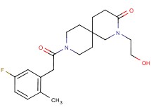 9-[(5-fluoro-2-methylphenyl)acetyl]-2-(2-hydroxyethyl)-2,9-diazaspiro[5.5]undecan-3-one
