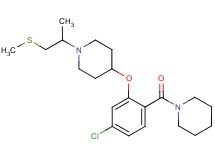 4-[5-chloro-2-(1-piperidinylcarbonyl)phenoxy]-1-[1-methyl-2-(methylthio)ethyl]piperidine