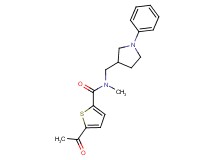 5-acetyl-N-methyl-N-[(1-phenyl-3-pyrrolidinyl)methyl]-2-thiophenecarboxamide
