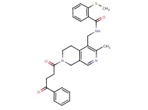 N-{[3-methyl-7-(4-oxo-4-phenylbutanoyl)-5,6,7,8-tetrahydro-2,7-naphthyridin-4-yl]methyl}-2-(methylthio)benzamide